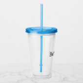 Wees Gelukkig Acryl Drinkbeker (Rechts)