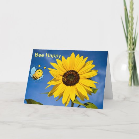 Wees gelukkig. Blanco kaart (Voorkant)