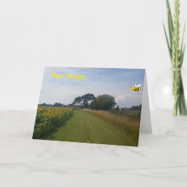 Wees gelukkig. Blanco kaart