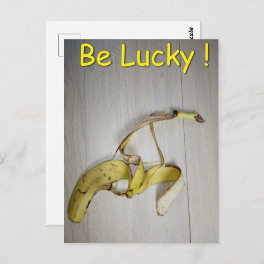 Wees gelukkig! briefkaart (Voorkant / Achterkant)