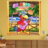 WEES GELUKKIG CANVAS AFDRUK (Insitu (Woonkamer))