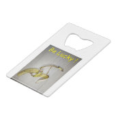 Wees gelukkig! creditkaart flessenopener (Voorkant Gekanteld)