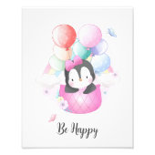 Wees Gelukkig Dieren Kinderkamer Muur Kunst Foto Afdruk (Voorkant)