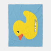 Wees Gelukkig Fleece Deken (Voorkant)