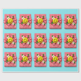 Wees Gelukkig Gingham Cadeauverpakking Cadeaupapier