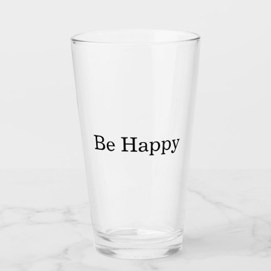 Wees Gelukkig Glas (Voorkant)