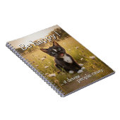 Wees gelukkig - het maakt mensen gek - Cat Notitieboek (Rechterzijde)