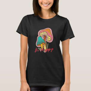 Wees Gelukkig Hippie Vredesteken Yoga Hippies 70s T-shirt