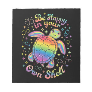 Wees Gelukkig In Je Eigen Schil Regenboog Schildpa Notitieblok