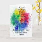 Wees Gelukkig Kaart (Gele Bloem)