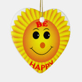 Wees Gelukkig Keramisch Ornament (Rechts)