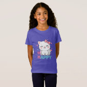 Wees Gelukkig Kitty T-shirt (Voorkant volledig)