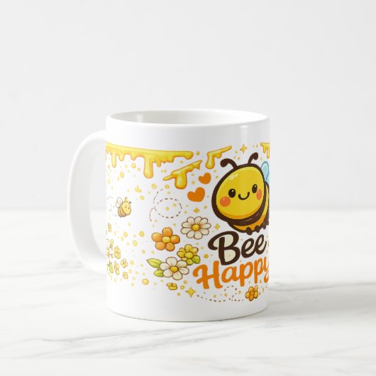 Wees Gelukkig Koffiemok (Voorkant links)
