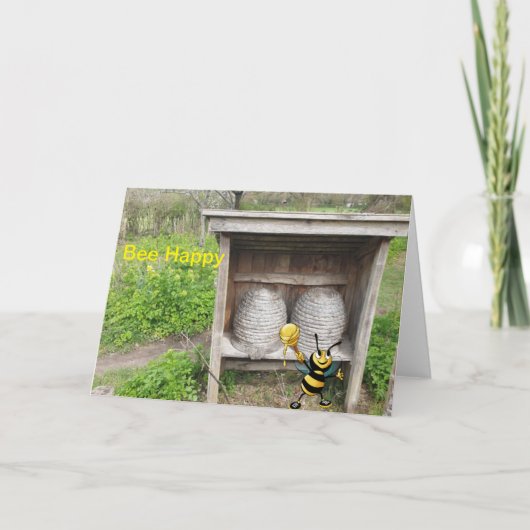 Wees gelukkig. Lege kaart (Voorkant)