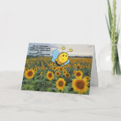 Wees gelukkig. Lege kaart (Achterkant)