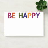 Wees Gelukkig Meerkleurig 10 x 6 Post-it® Notes (Kantoor)