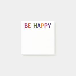 Wees Gelukkig Meerkleurig 3 x 3 Post-it® Notes
