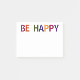 Wees Gelukkig Meerkleurig 4 x 3 Post-it® Notes