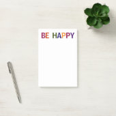 Wees Gelukkig Meerkleurig 4 x 6 Post-it® Notes (Kantoor)