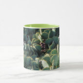 Wees gelukkig met Cactus en naam Mok (Midden)