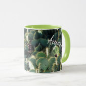 Wees gelukkig met Cactus en naam Mok (Voorkant rechts)
