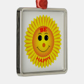 Wees Gelukkig Metalen Ornament (Rechts)