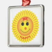 Wees Gelukkig Metalen Ornament (Links)