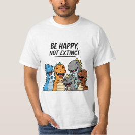 “Wees gelukkig, niet uitgestorven – Mooie Kleurrij T-shirt