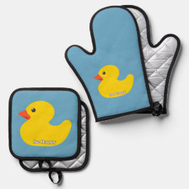 Wees Gelukkig Ovenwant & Pannenlap Set
