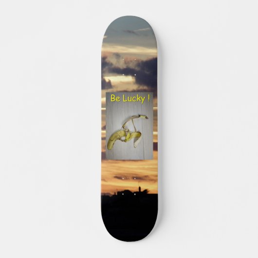 Wees gelukkig! persoonlijk skateboard (Voorkant)