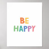 Wees Gelukkig Poster (Voorkant)