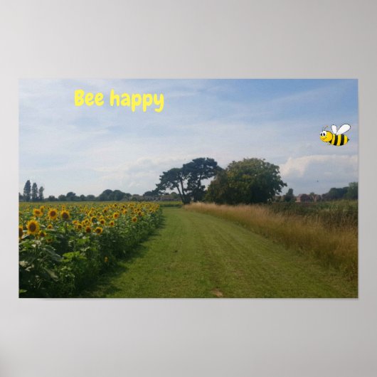 Wees Gelukkig. Poster (Voorkant)