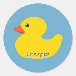 Wees Gelukkig Ronde Sticker