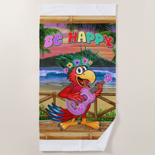 WEES GELUKKIG STRANDLAKEN (Voorkant)
