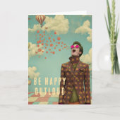 Wees Gelukkig| Surrealistische Kunstkaart Kaart (Voorkant)