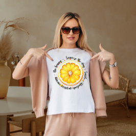 Wees gelukkig t-shirt
