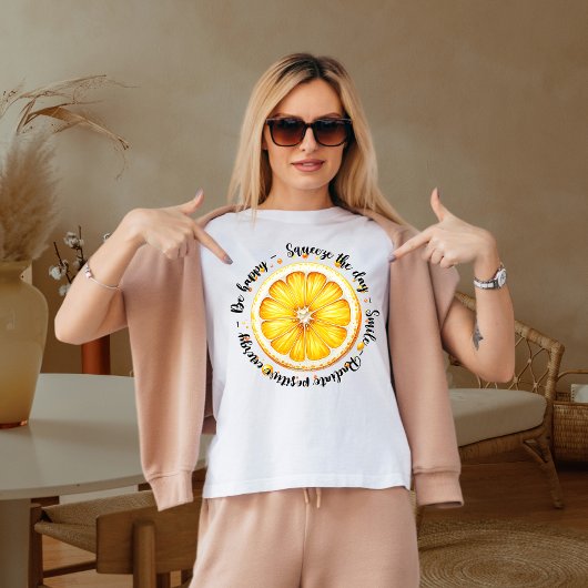 Wees gelukkig t-shirt