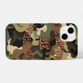 Wees gelukkig, wees jezelf - Militaire motivatie i iPhone Hoesje (Achterkant horizontaal)