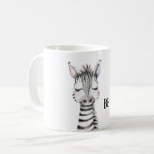Wees Gelukkig Zebra Koffiemok (Voorkant links)