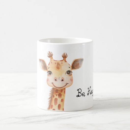 Wees Gelukkige Giraffe Koffiemok (Center)