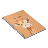 Wees Gelukkige Giraffe Notitieboek (Rechterzijde)