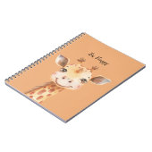 Wees Gelukkige Giraffe Notitieboek (Linkerzijde)
