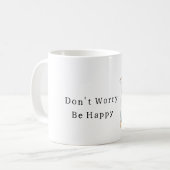 Wees Gelukkige Theepot Koffiemok (Voorkant links)