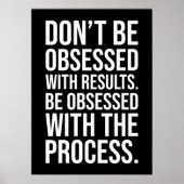 Wees geobsedeerd door het proces - Motivatie Poster (Voorkant)