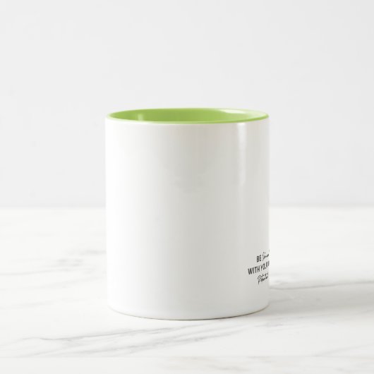 Wees geobsedeerd door uw eigen potentieel tweekleurige koffiemok (Center)