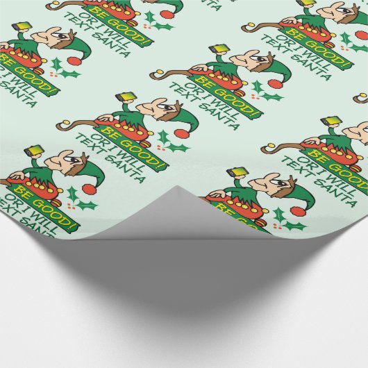 Wees gerust met kerstfeestjes cadeaupapier (Hoek)