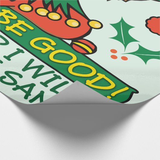 Wees gerust met Kerstmis Elf Cadeaupapier (Hoek)