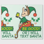 Wees gerust met Kerstmis Elf Cadeaupapier (Vlak)