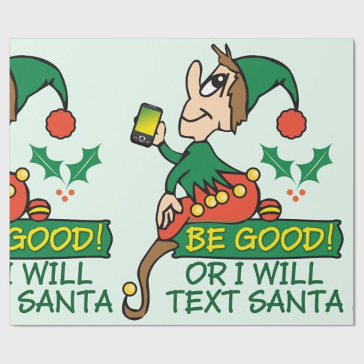 Wees gerust met Kerstmis Elf Cadeaupapier (Vlak)