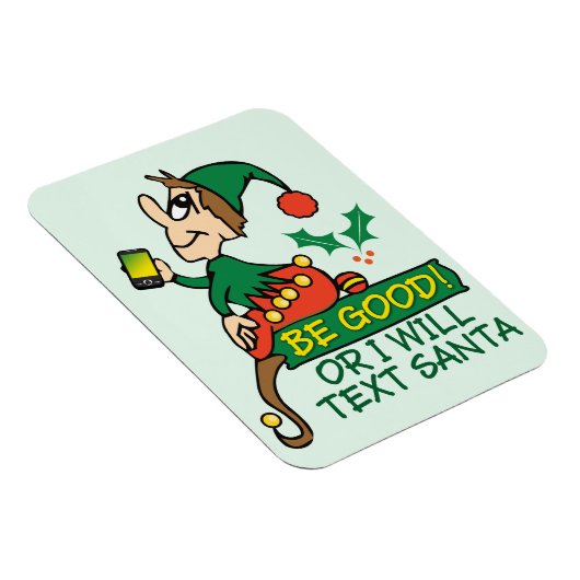 Wees gerust met Kerstmis Elf Magneet (Rechterzijde)